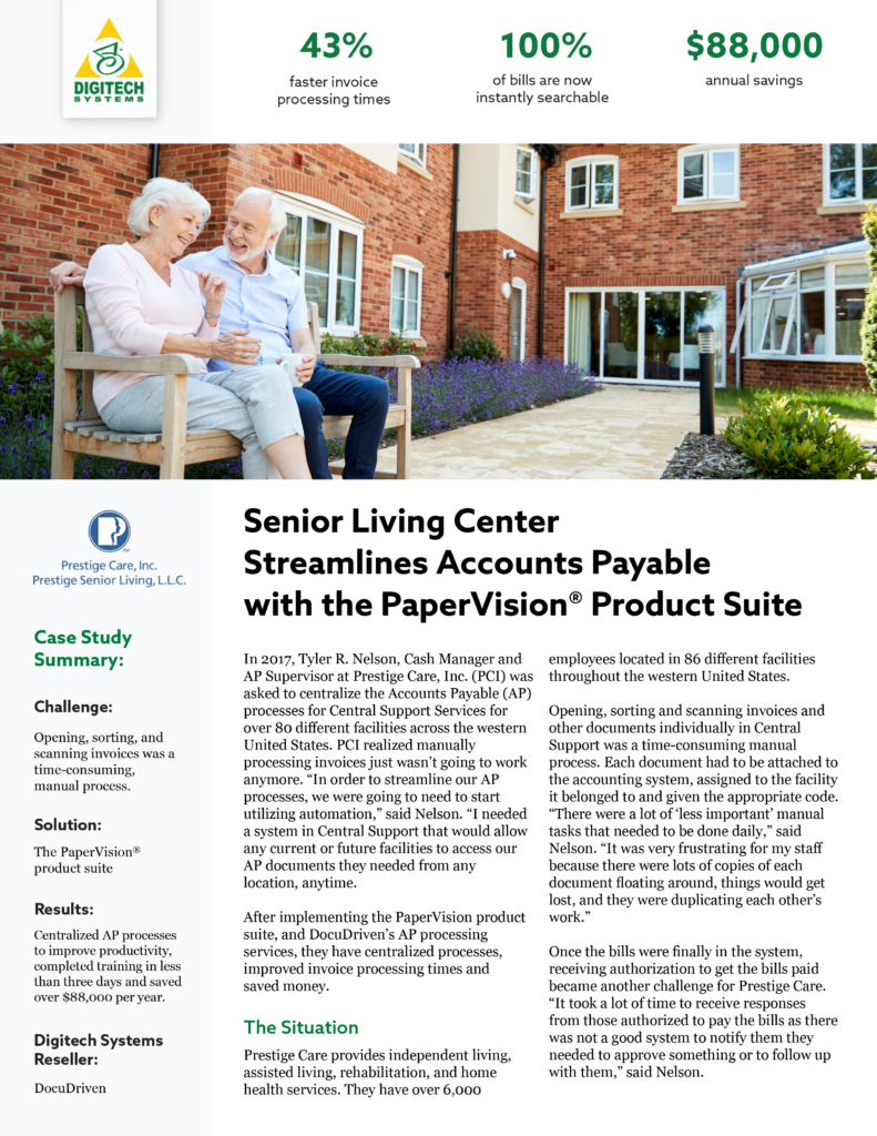 newsletter cover featuring senior living 