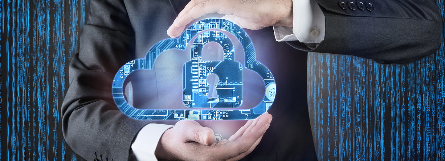 Internet Security concept Cloud and Lock