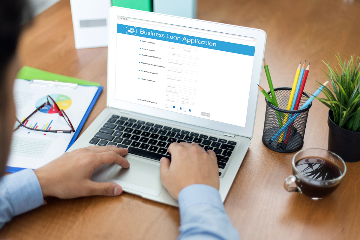 buisiness loan app laptop